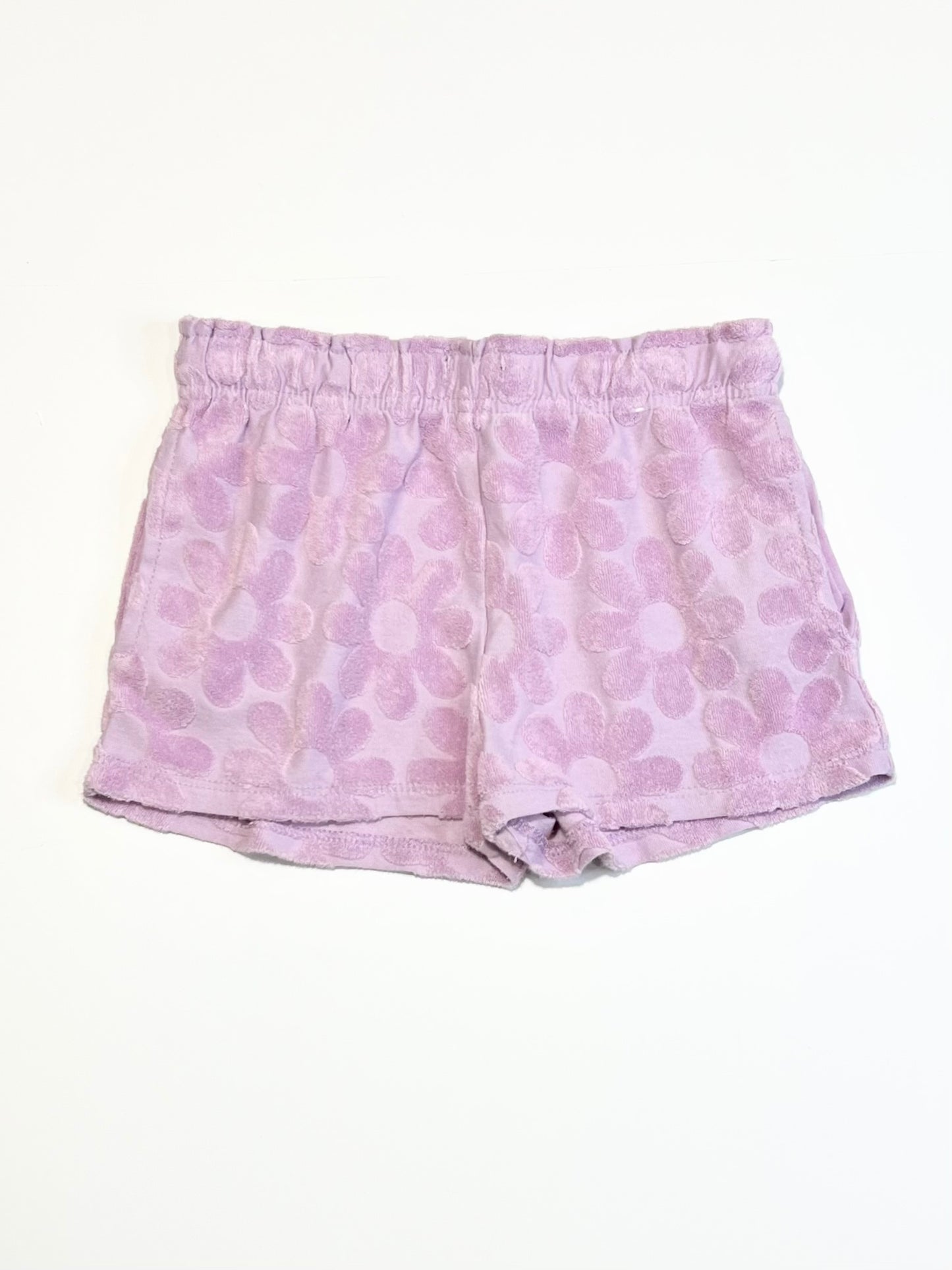 Terry floral shorts - Size 5