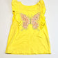 Yellow butterfly ruffle tank - Size 5