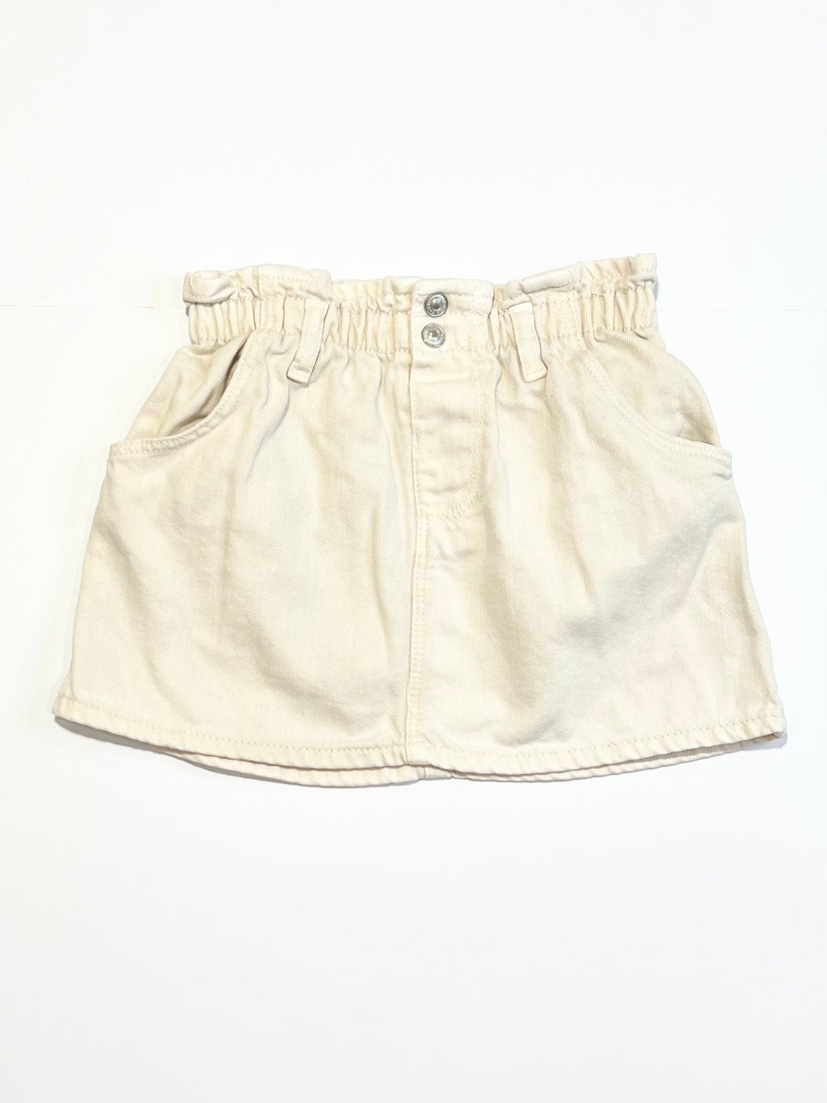Cream denim skirt - Size 3-4