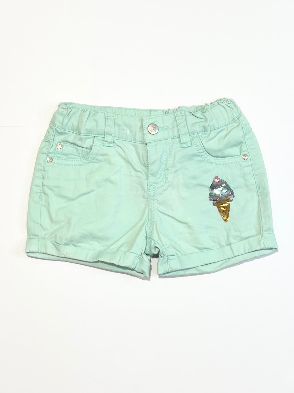 Sequined ice cream shorts - Size 3
