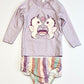 Purple seahorse swim set - Size 1