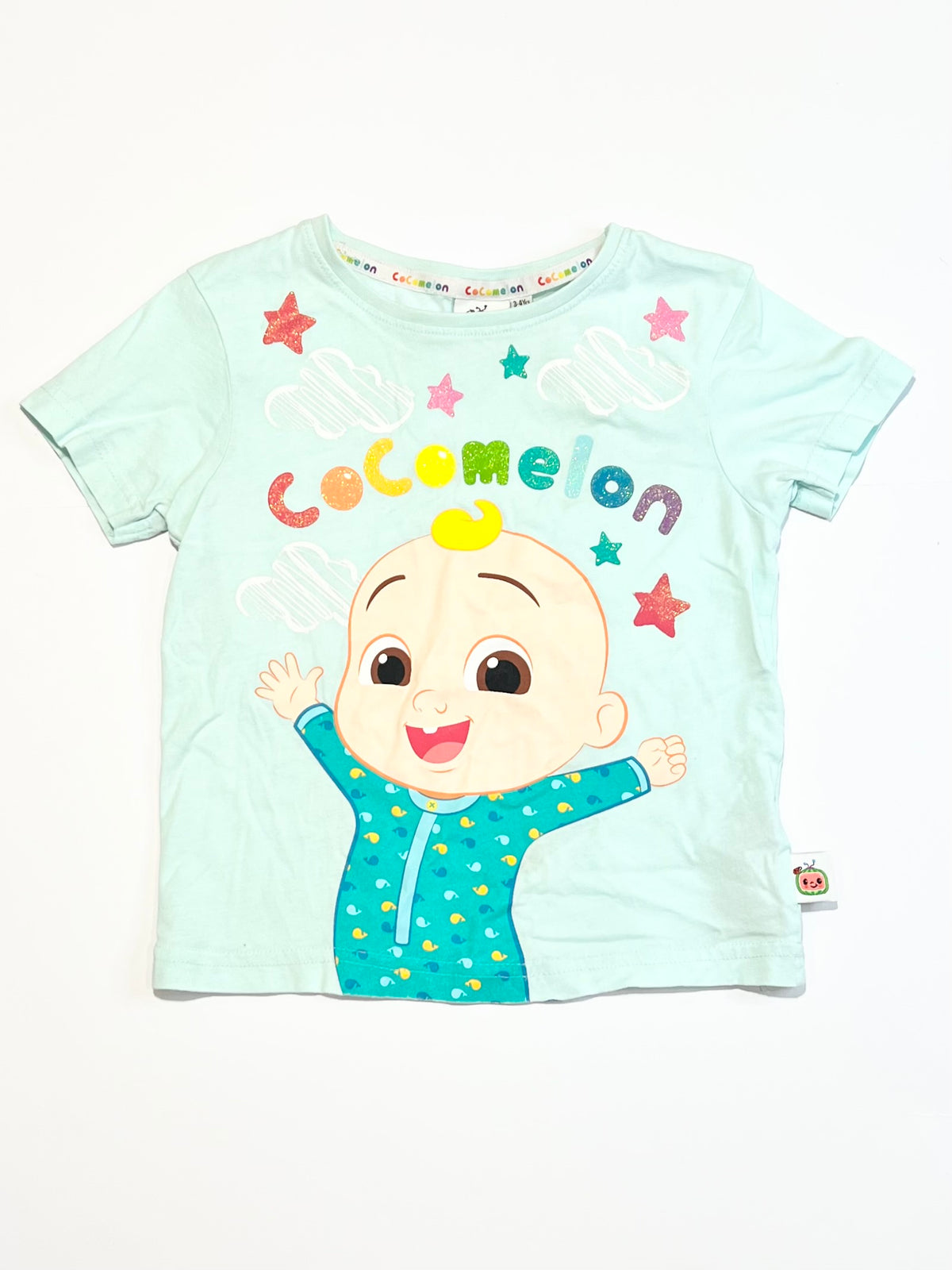 Glitter Cocomelon tee - Size 3-4