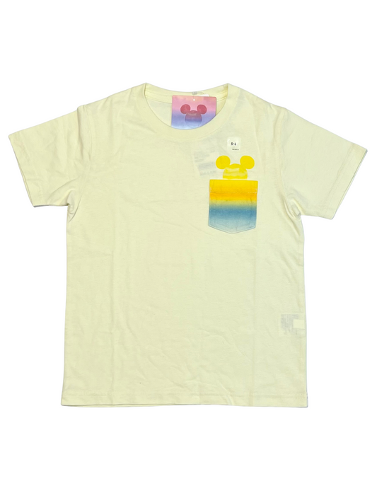 Yellow Mickey tee brand new - Size 5-6