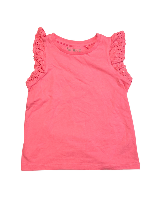 Pink ruffle tank - Size 5-6