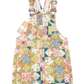 Denim patchwork pinafore brand new - Size 5-6