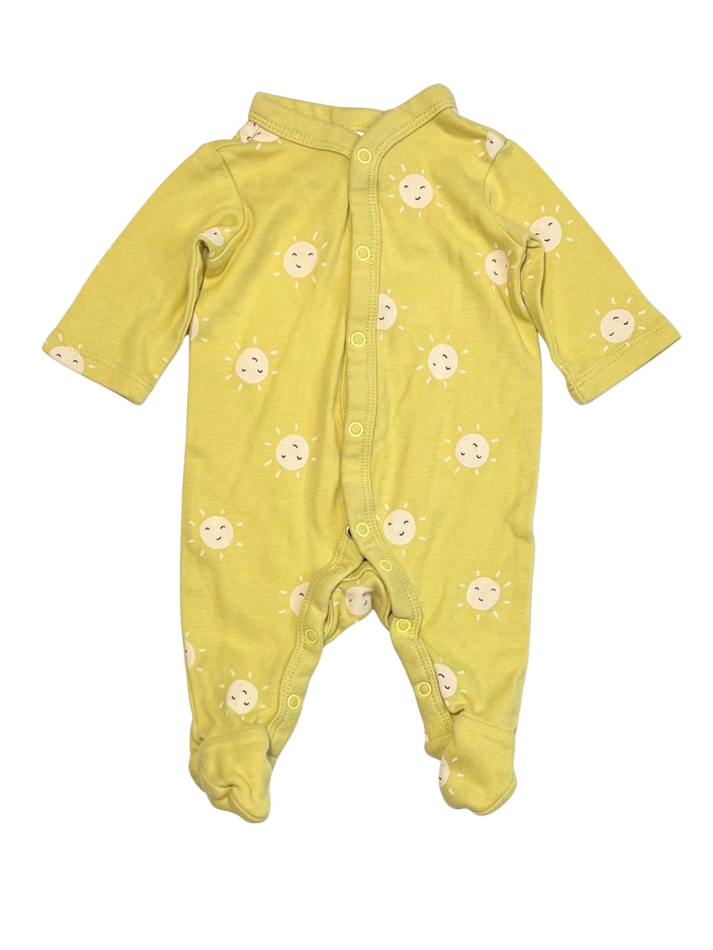 Yellow suns onesie - Size 00000