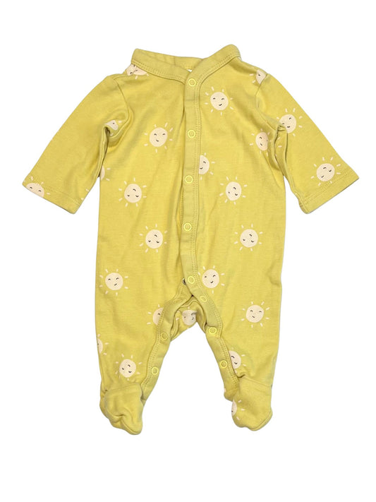 Yellow suns onesie - Size 00000