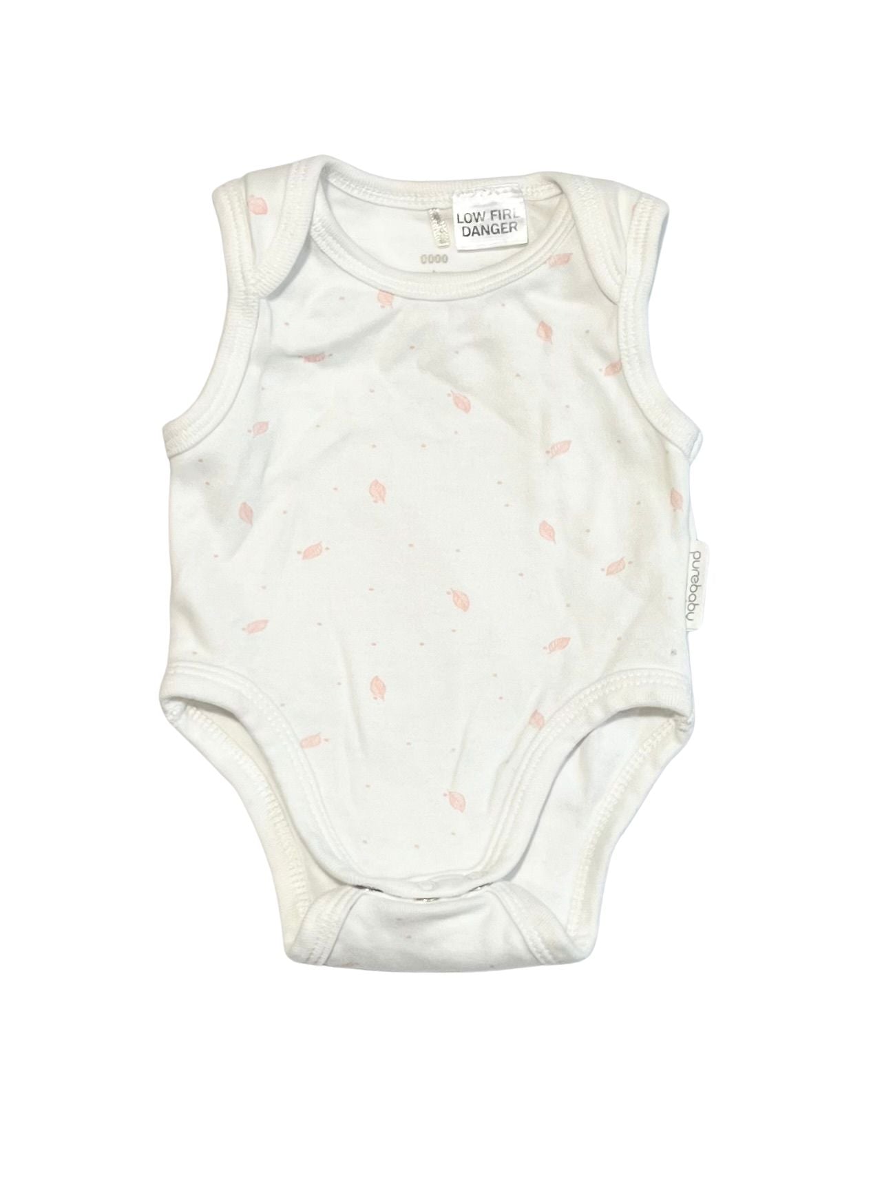 Pink leaf bodysuit - Size 0000