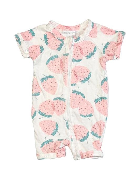 Strawberries zip romper - Size 0000