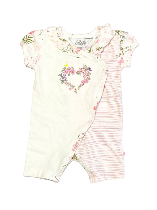 Floral heart romper - Size 0000