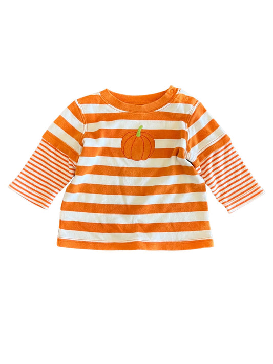 Striped pumpkin top - Size 00