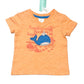 Orange whale tee brand new - Size 00