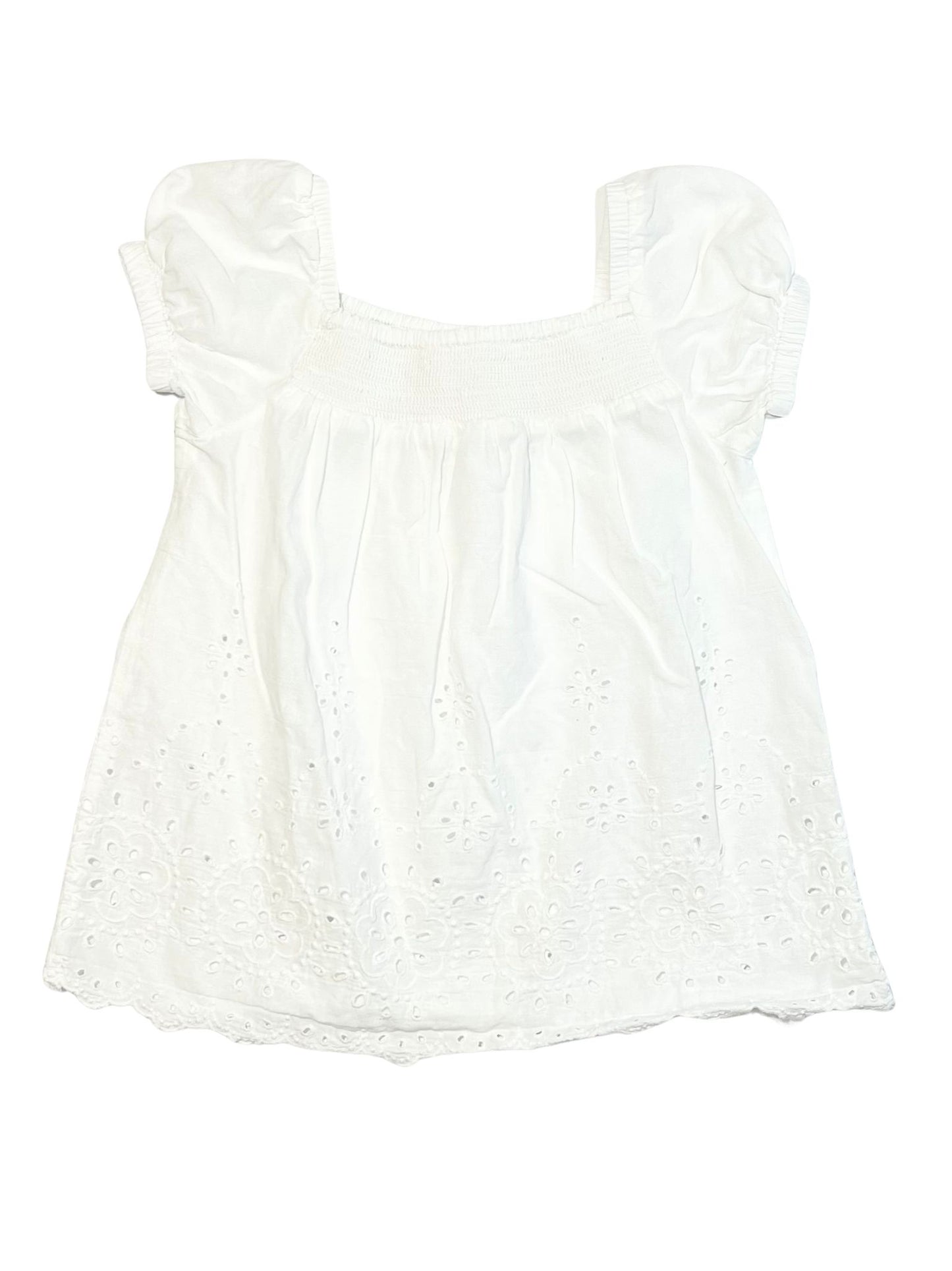 White cutwork top - Size 3