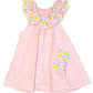 Pink Easter ruffle dress - Size 3