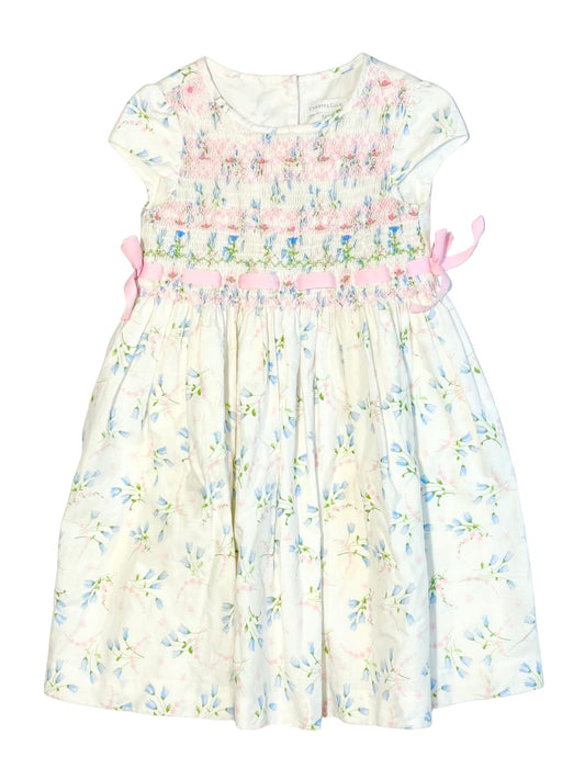 Smocked floral dress - Size 3