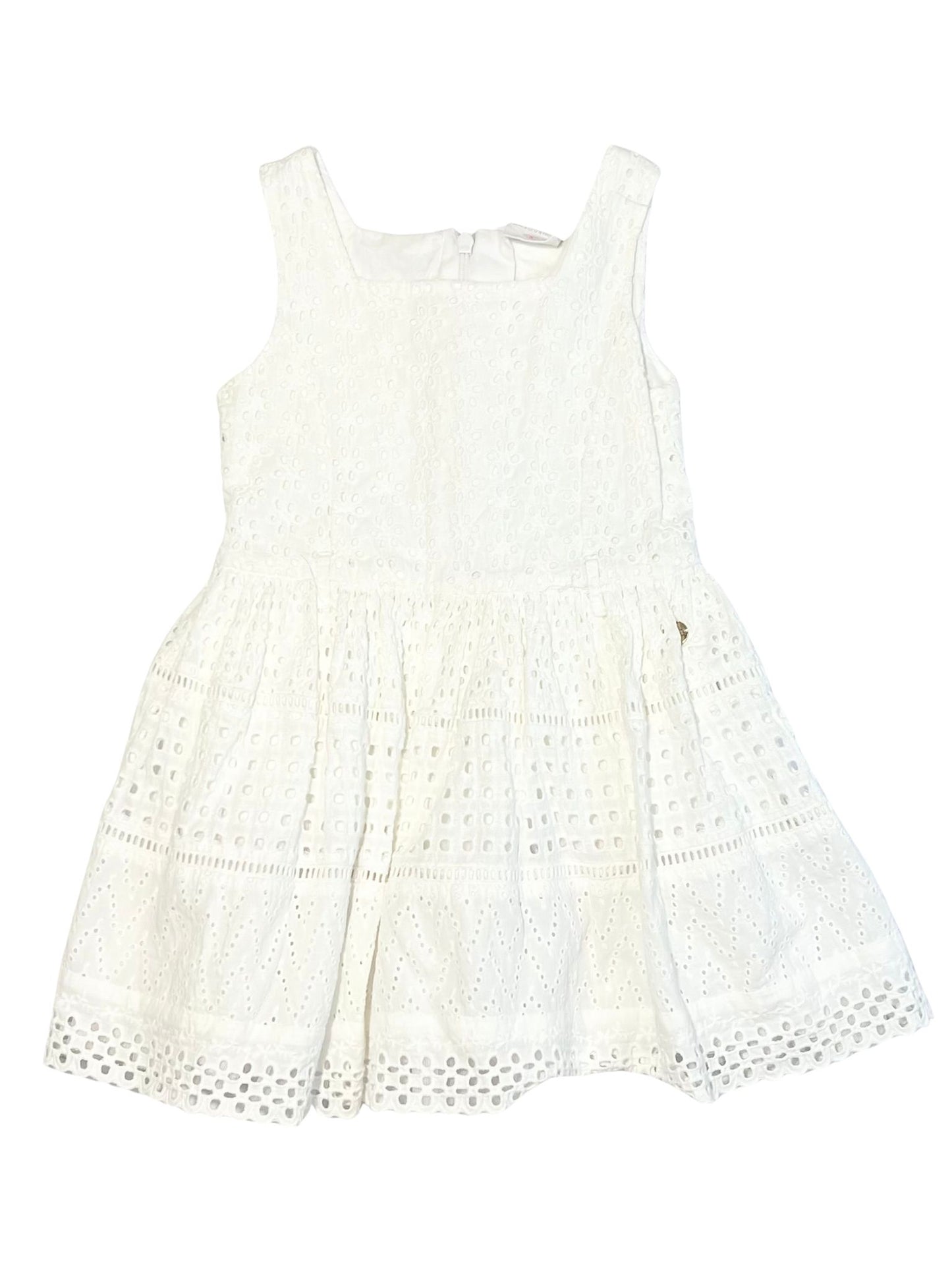 White cutwork dress - Size 3