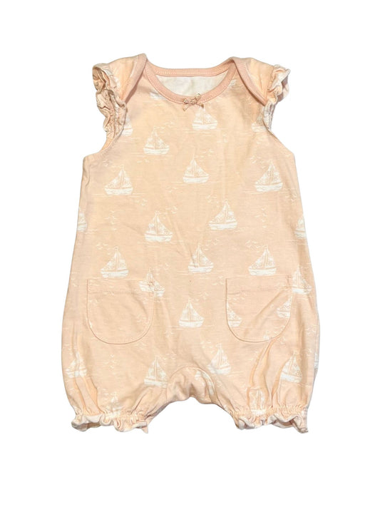 Pink jersey romper - Size 000
