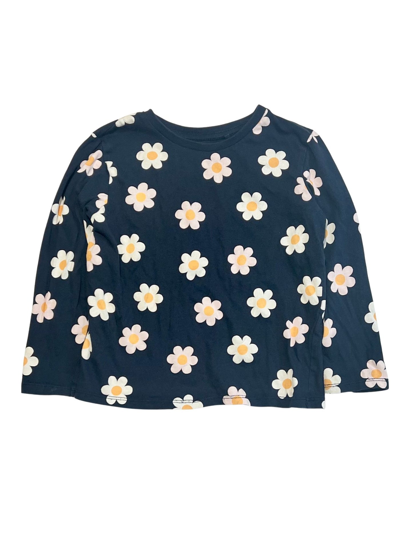 Navy daisy top - Size 4