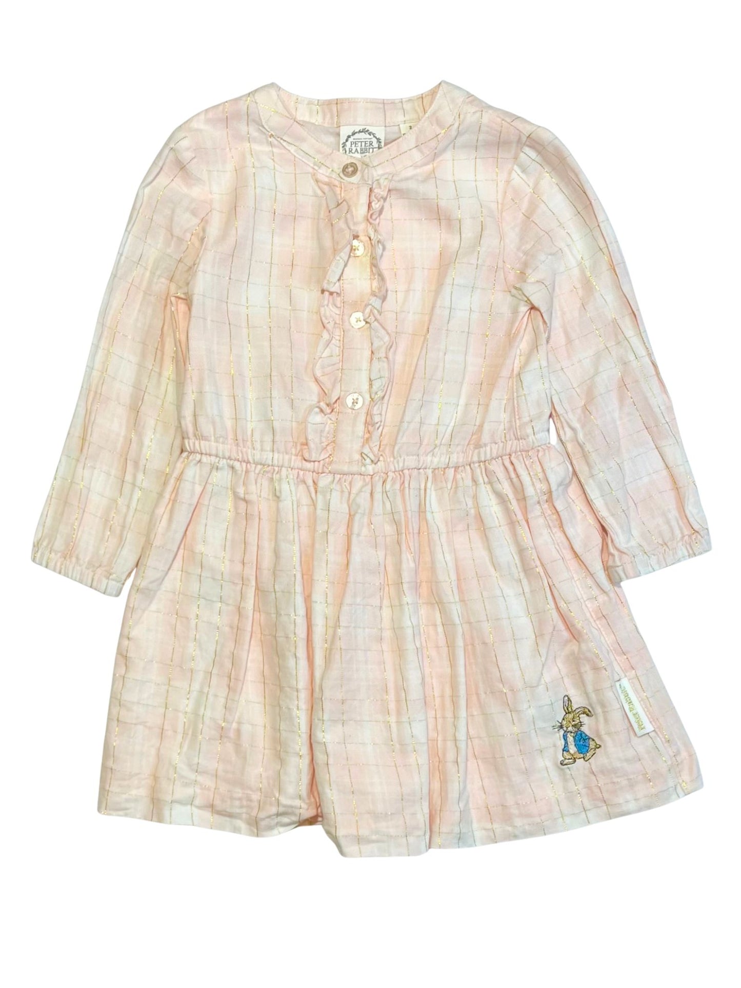 Pink checkered dress - Size 2