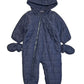 Navy puffer coverall - Size 6-9 months
