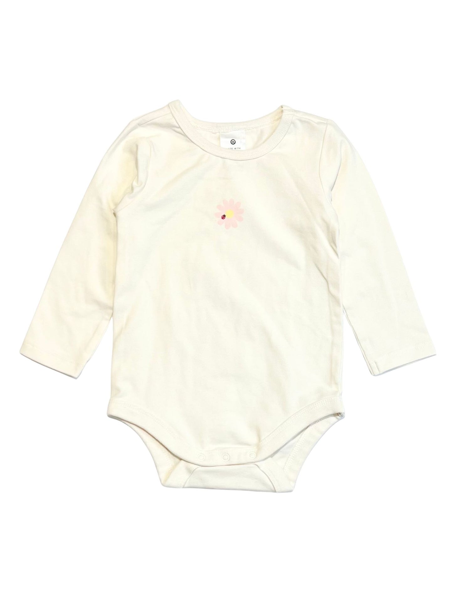 Pink flower bodysuit - Size 0