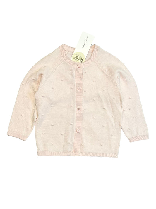 Pink shimmer cardigan brand new - Size 0