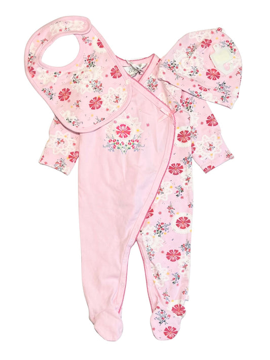 Pink onesie set brand new - Size 6-9 months