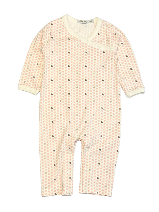 Pink leafy onesie - Size 00