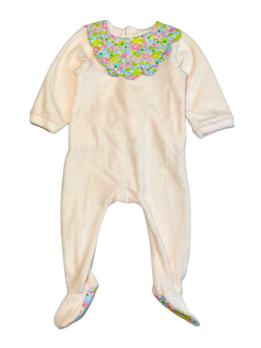 Pink velvet onesie - Size 00