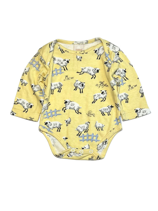 Yellow sheep bodysuit - Size 000