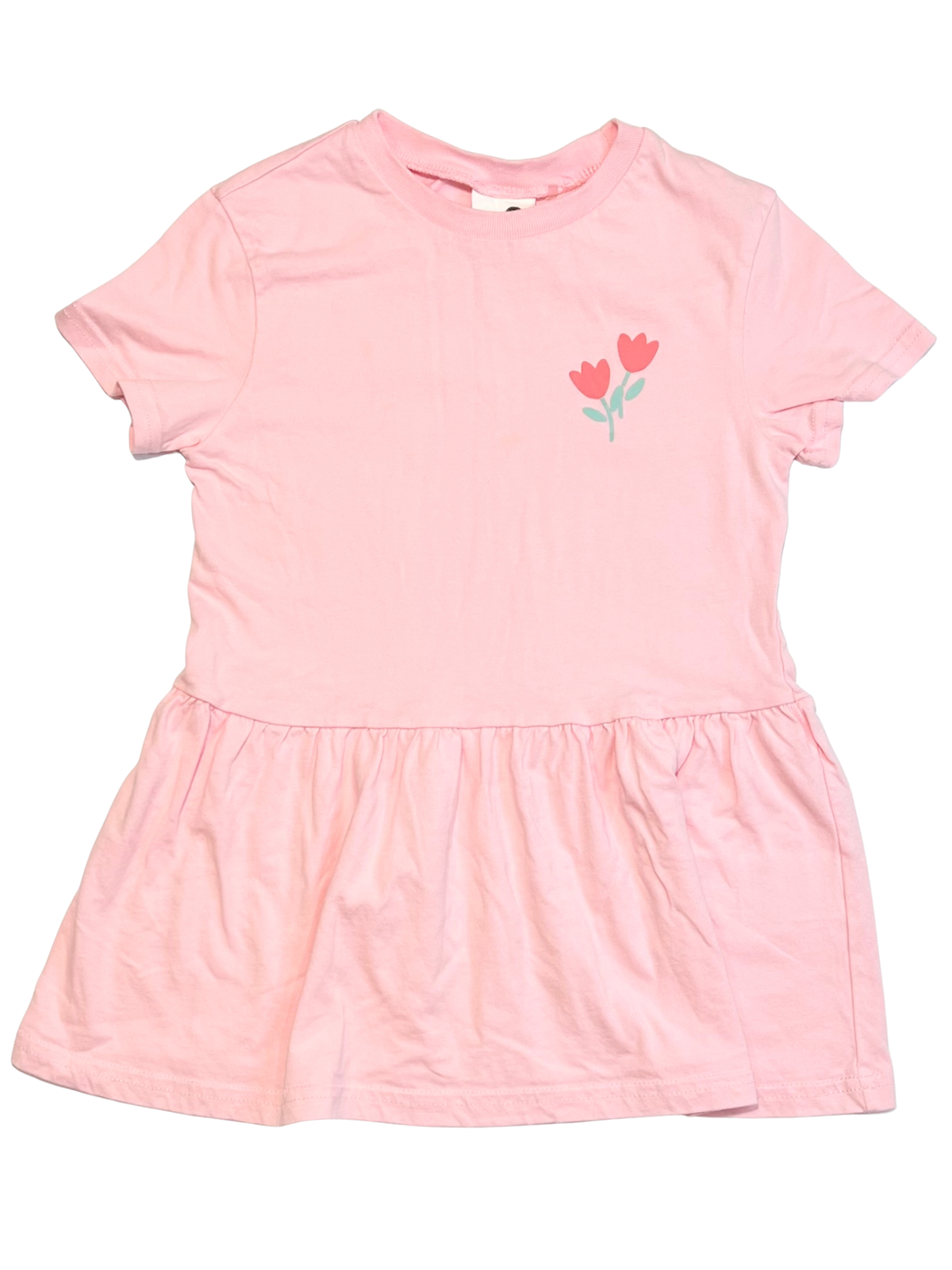 Pink jersey dress - Size 3