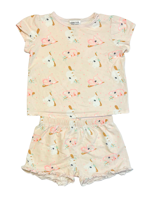 Pink koala pyjamas - Size 2