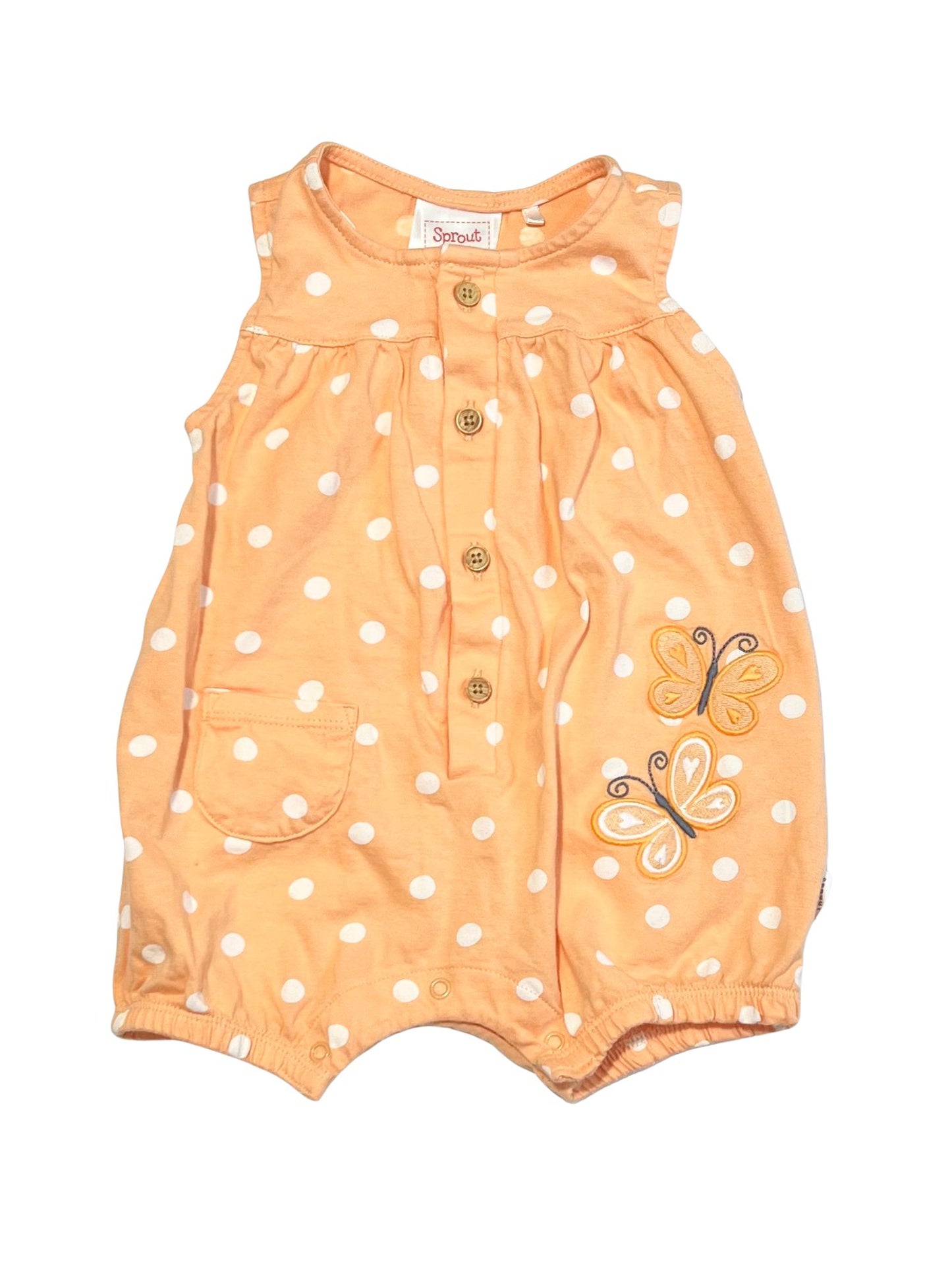 Jersey butterfly romper - Size 00