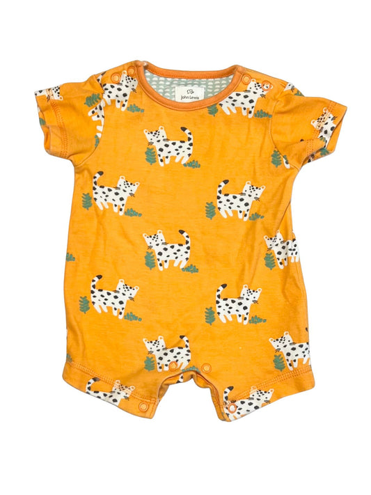 Orange cheetahs romper - Size 000