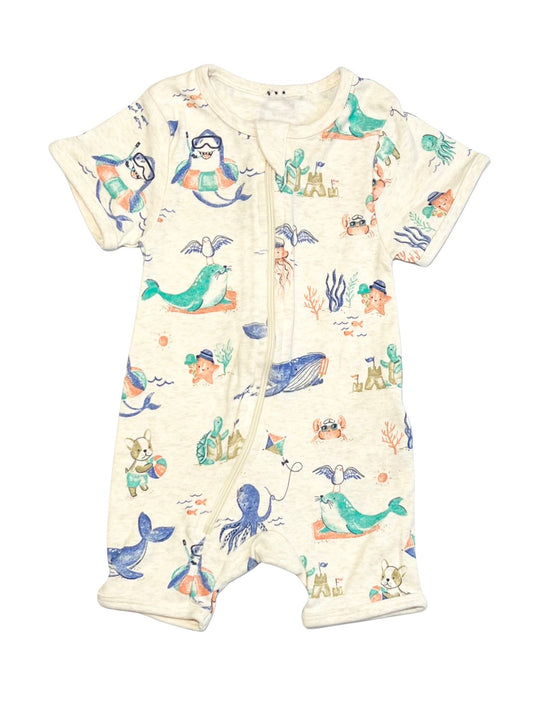 Sea animals zip romper - Size 000
