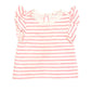 Striped ruffle tee - Size 000