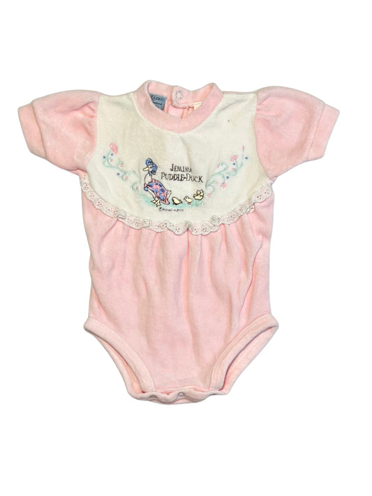 Vintage velour bodysuit - Size 000