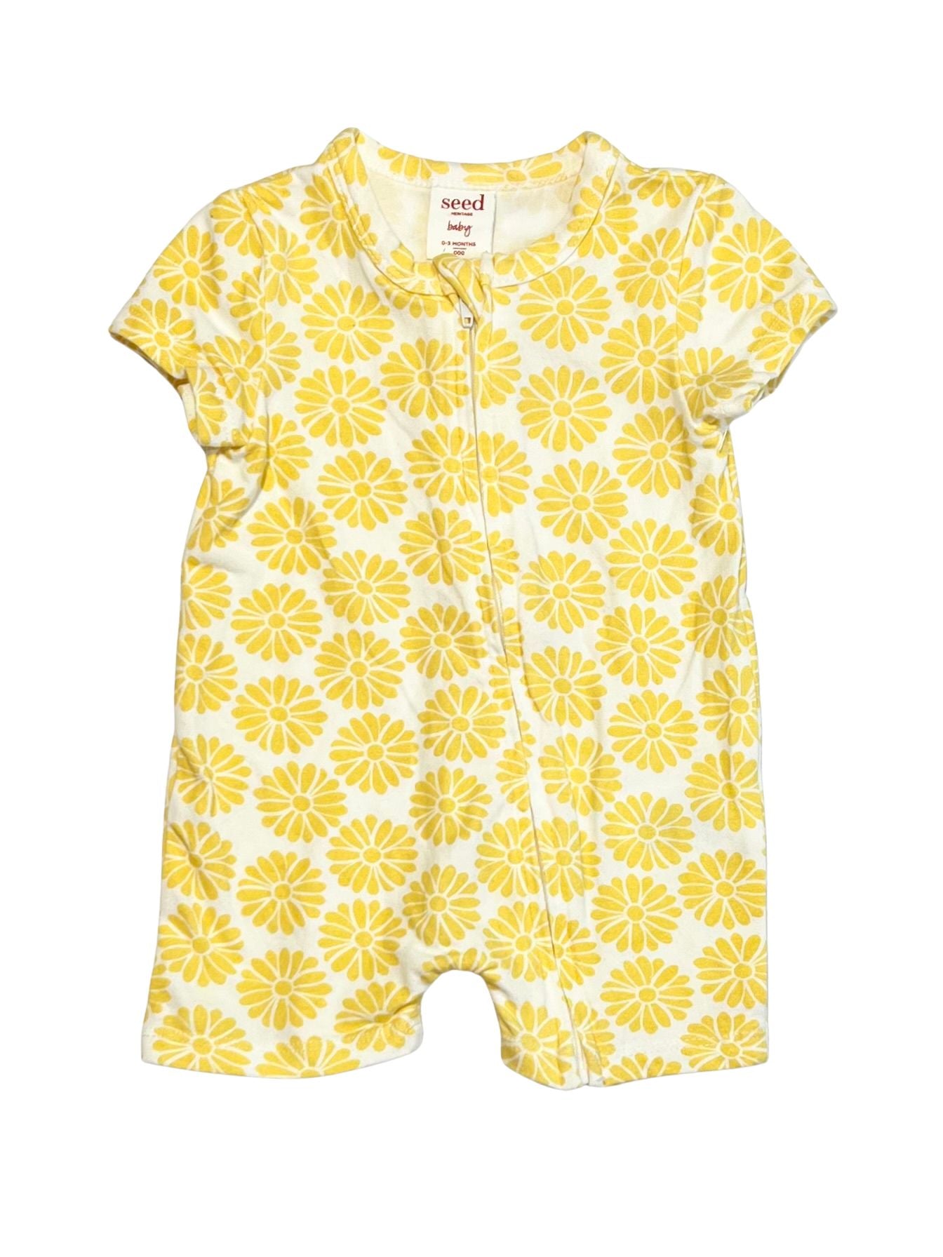 Floral zip romper - Size 000