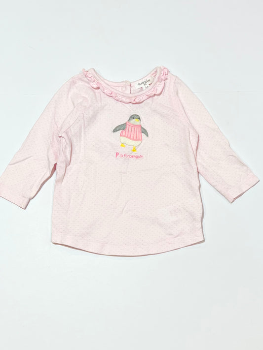 Pink penguin top - Size 00