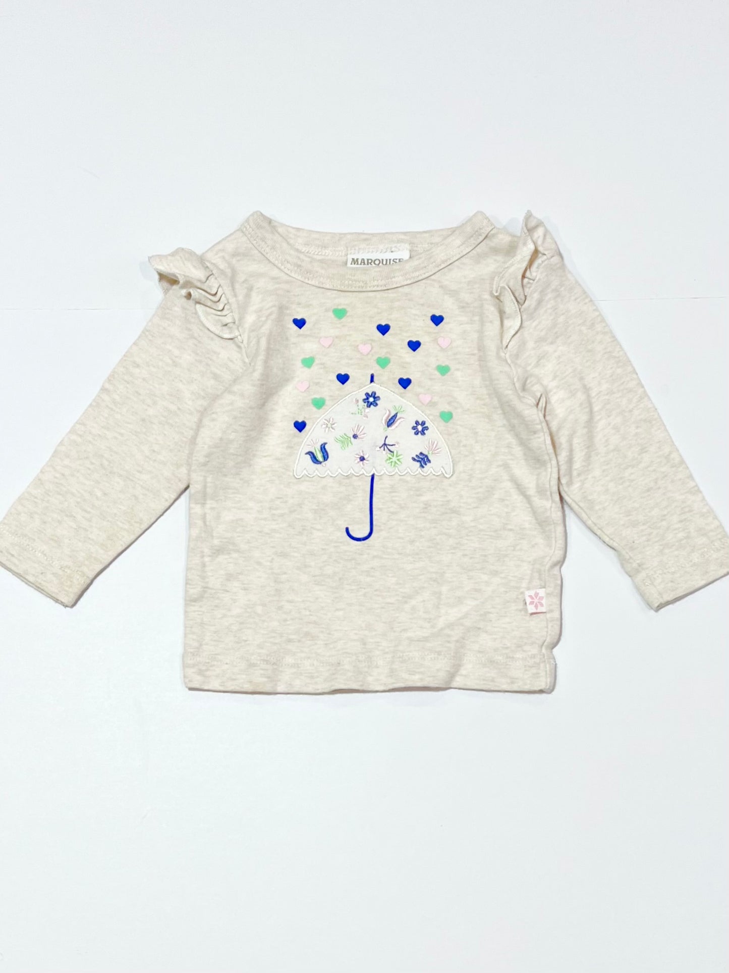Umbrella hearts top - Size 00