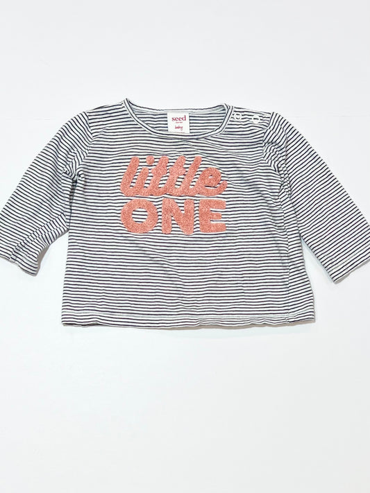 Striped little one top - Size 00