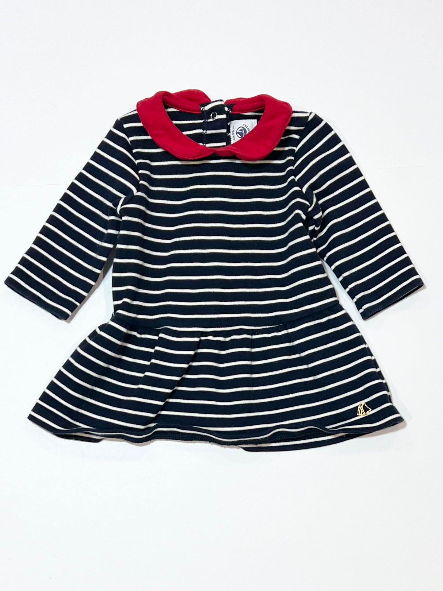 Striped collared dress - Size 00