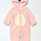 Pink fleece coverall - Size 00