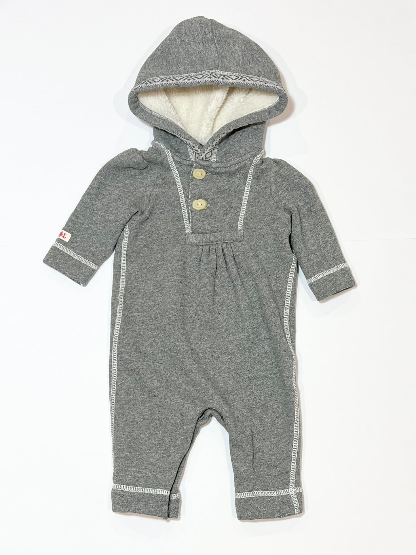 Grey fleece coverall - Size 00