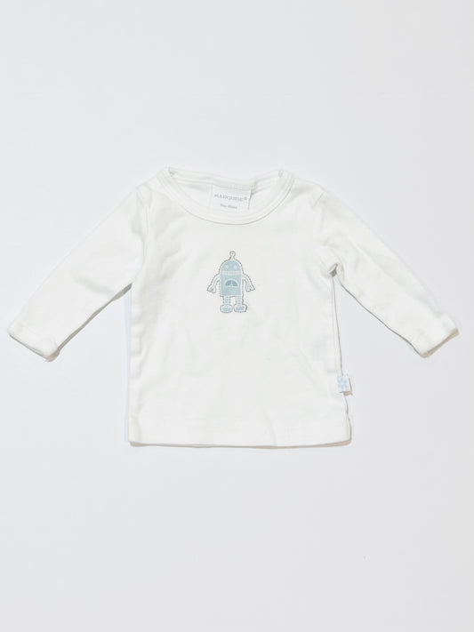 White robot top - Size 0000