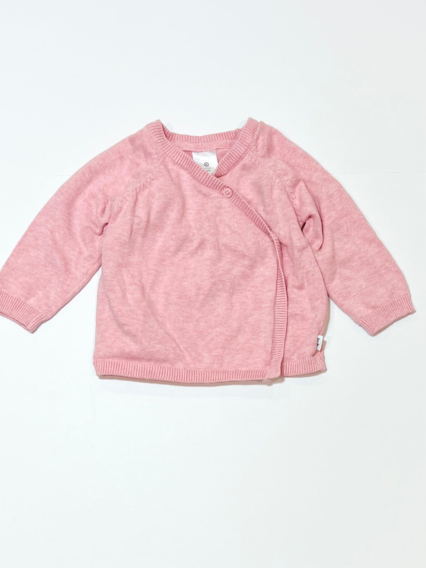 Pink cross-over cardigan - Size 00