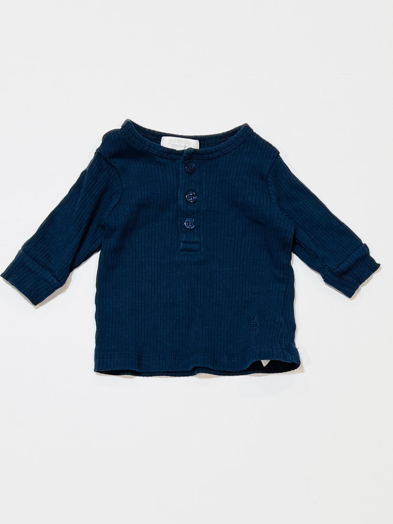 Ribbed henley top - Size 0000