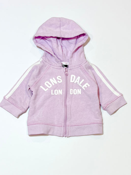 Purple zip hoodie - Size 00