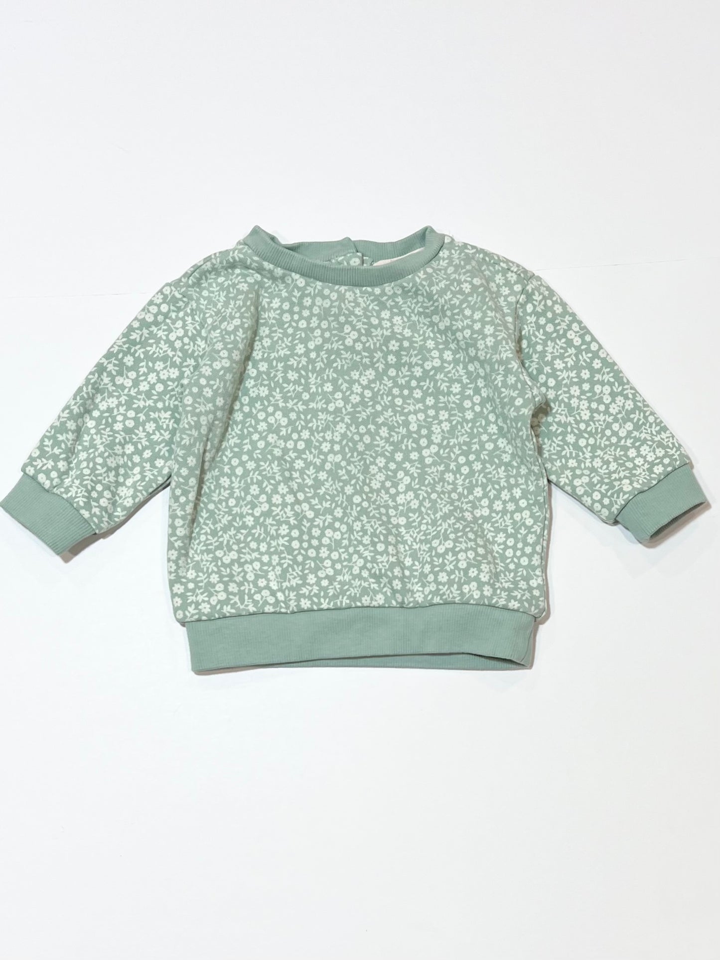 Green floral sweater - Size 00
