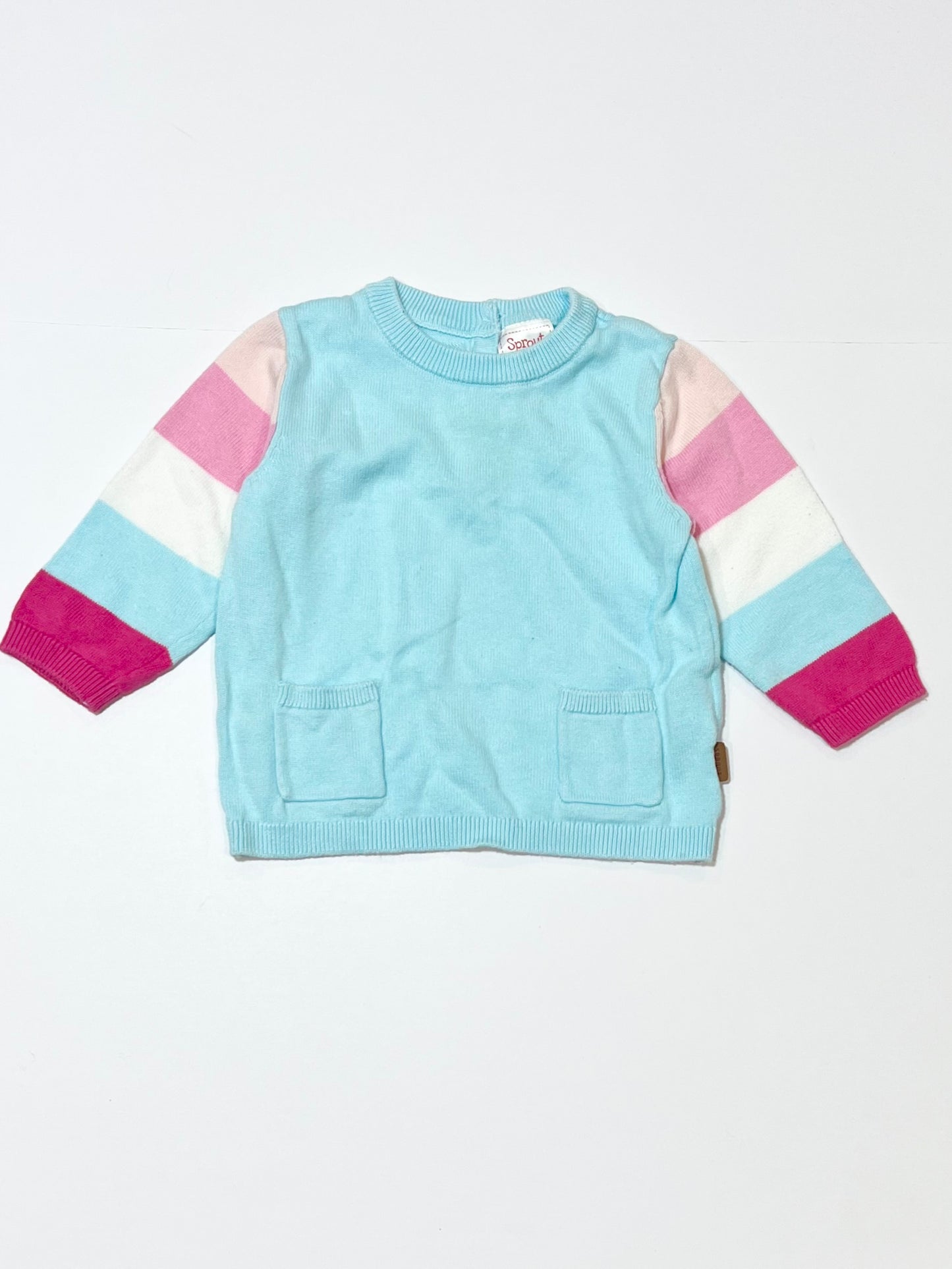 Blue knit jumper - Size 00